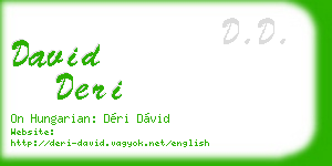 david deri business card