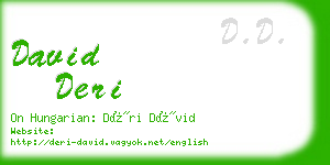 david deri business card